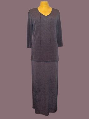 🩶Vintage 90s Ribbed Maxi Skirt Co-ord Set🩶
